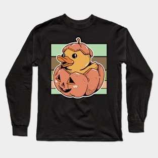 Halloween  Rubber Ducky Retro Long Sleeve T-Shirt